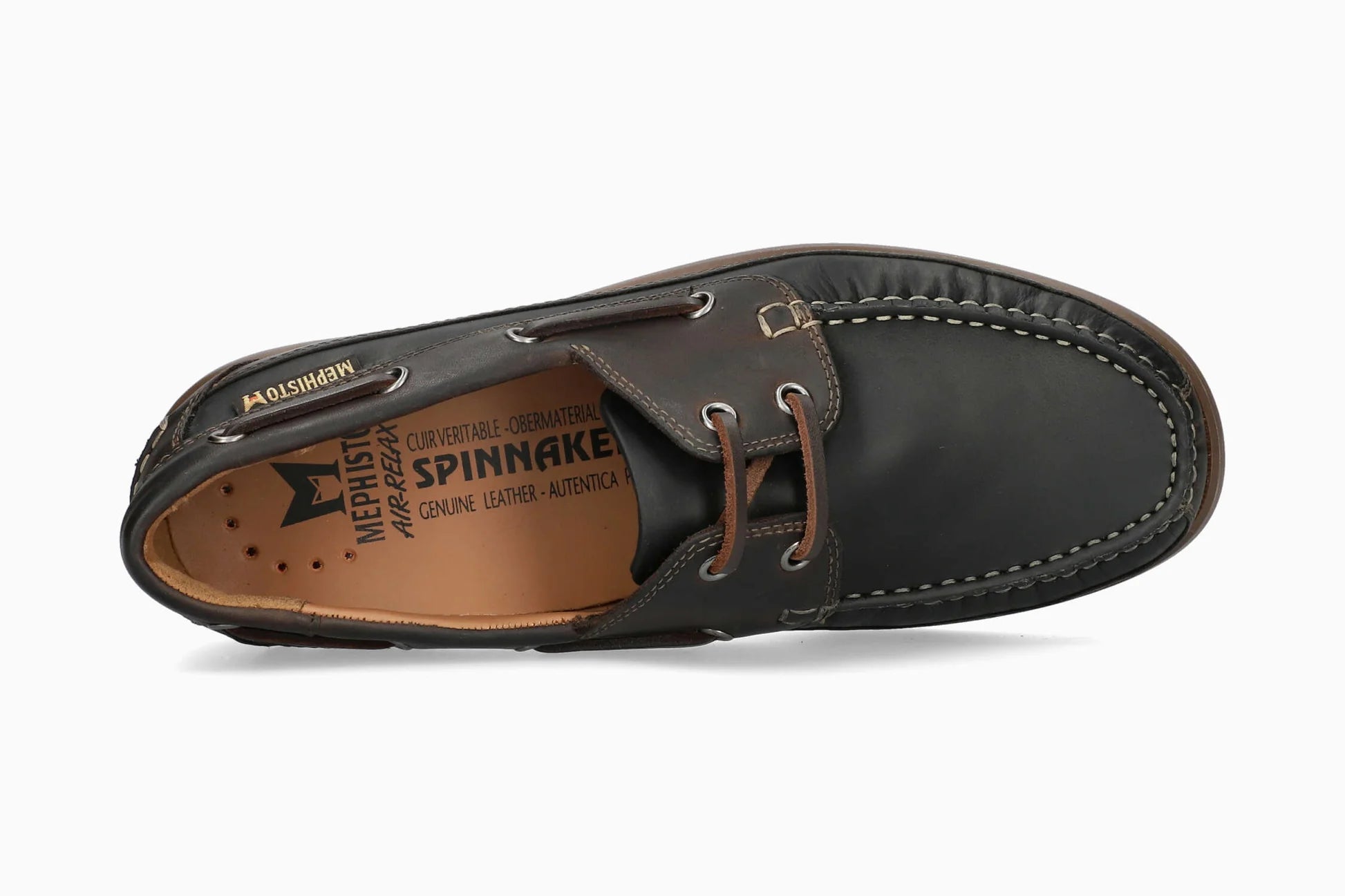 MEPHISTO BOATING, BLACK/DARK BROWN