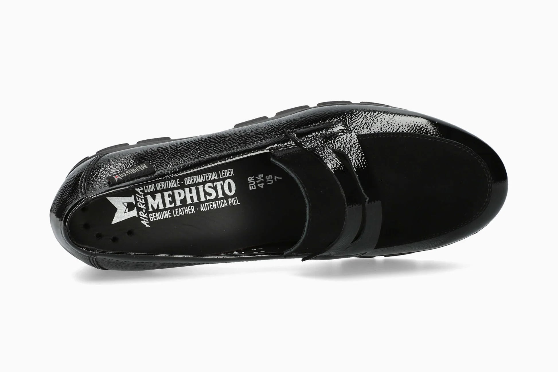 MEPHISTO CARIMA, BLACK PATENT