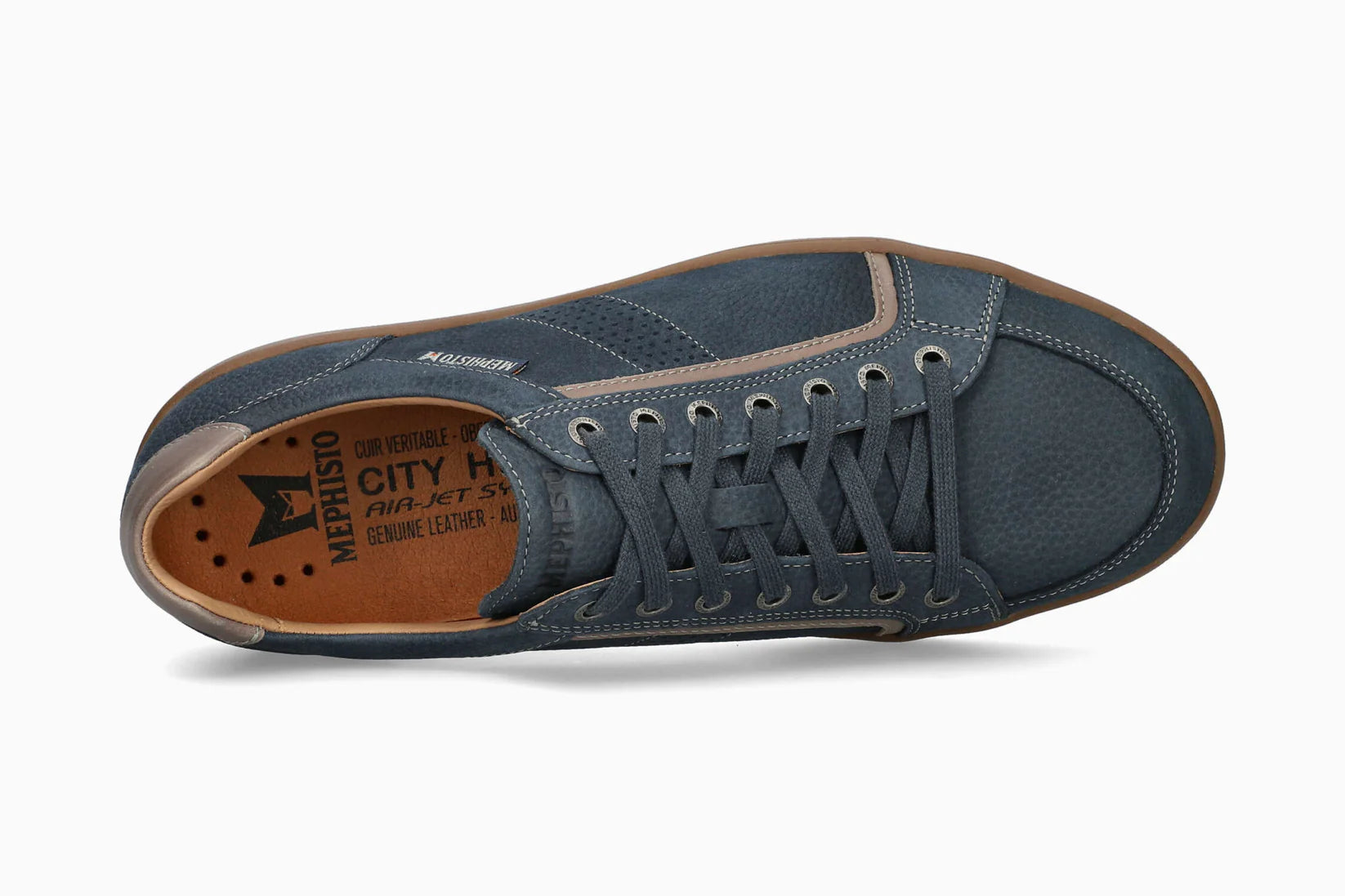 MEPHISTO HARRISON, JEANS BLUE NUBUCK